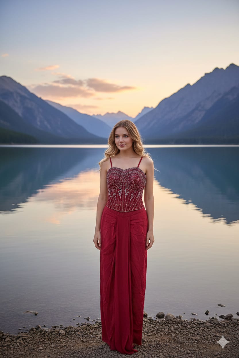 INDO-WESTERN FUNCTIONAL PARTY WEAR OUTFIT