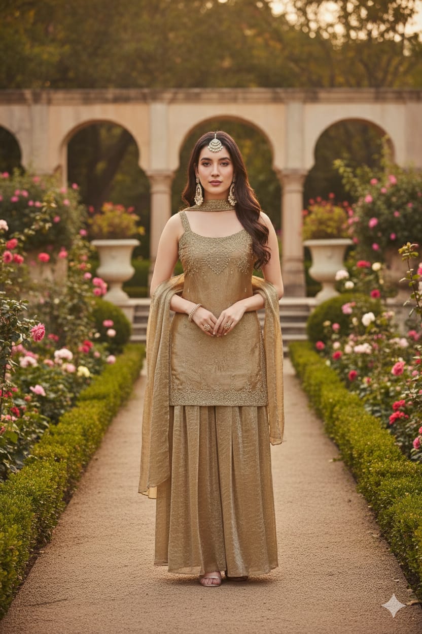 FLARE PALAZZO SET FUNCTIONAL WEAR OUTFIT