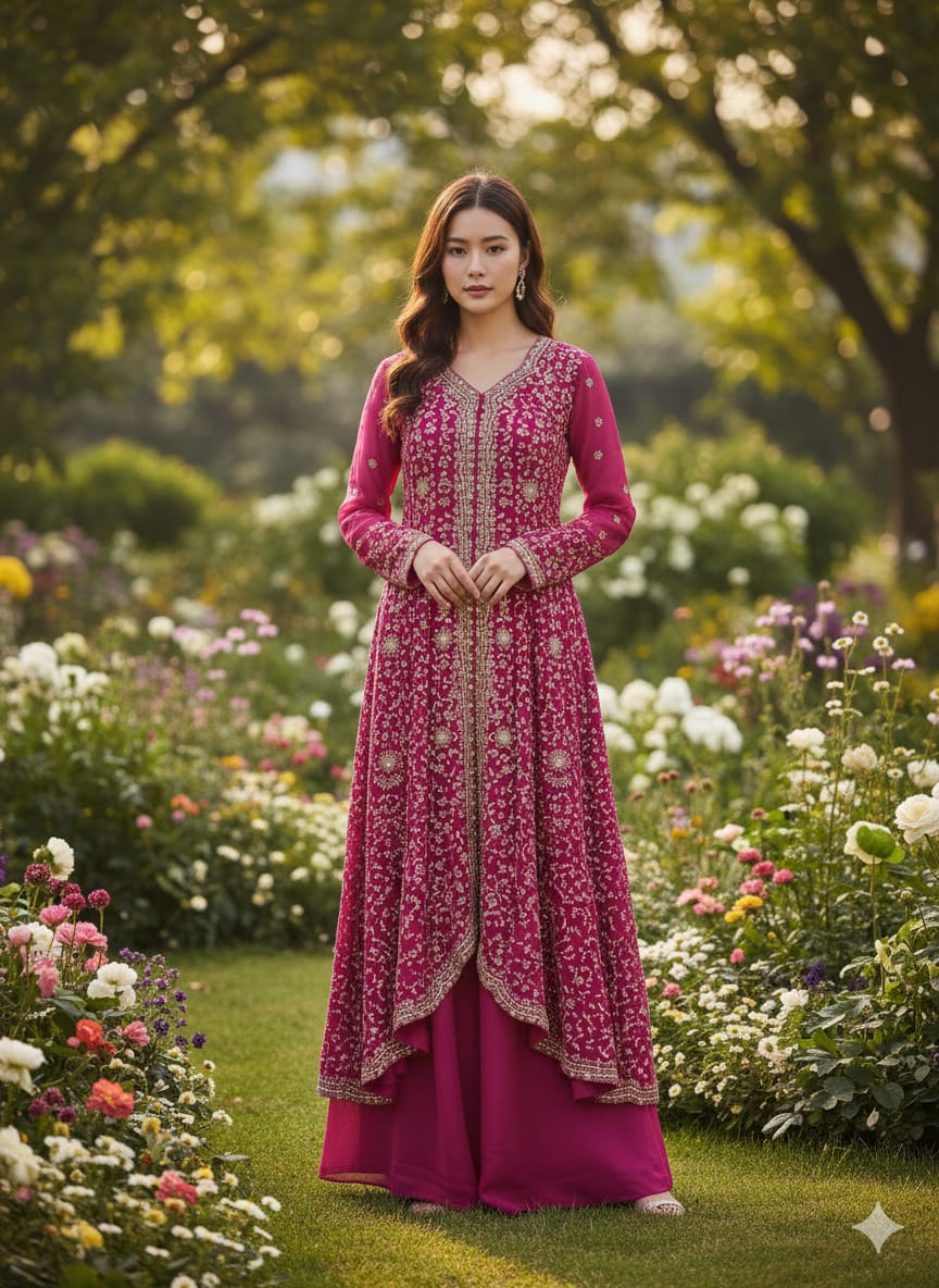 PARTY WEAR PALAZZO SET FUNCTIONAL OCASSION