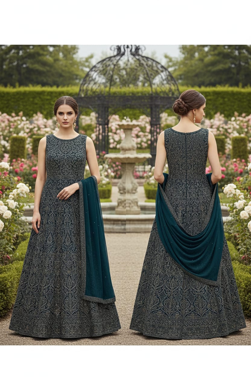 DESIGNER PARTY WEAR GOWN FESTIVE OOCASSION OUTFIT