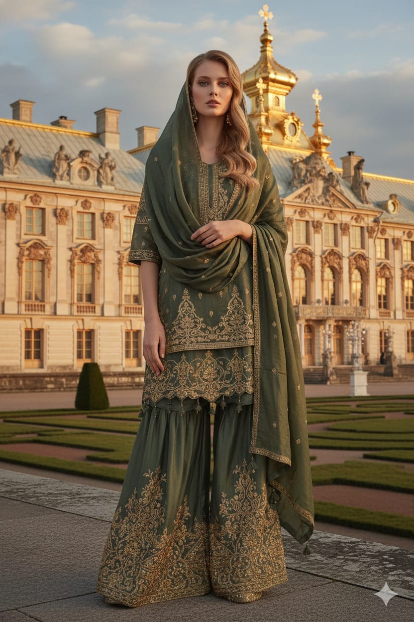 WEDDING,RECEPTION,FUNCTIONAL PALAZZO SET