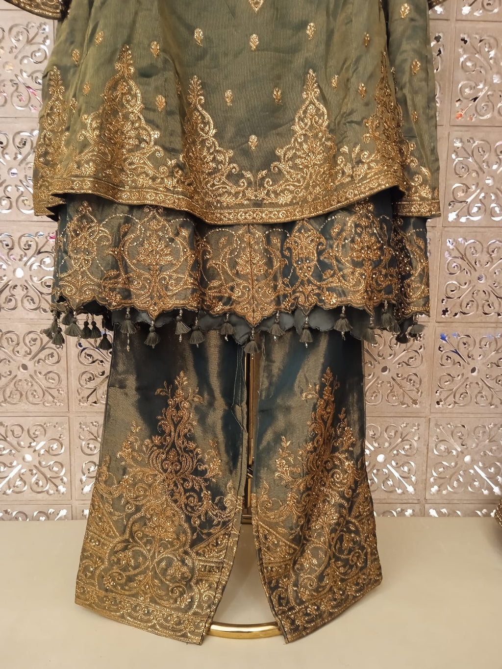 WEDDING,RECEPTION,FUNCTIONAL PALAZZO SET