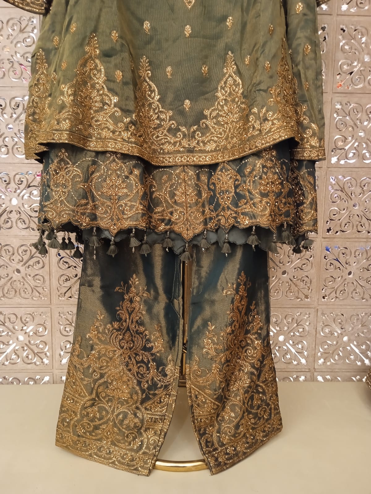 WEDDING,RECEPTION,FUNCTIONAL PALAZZO SET