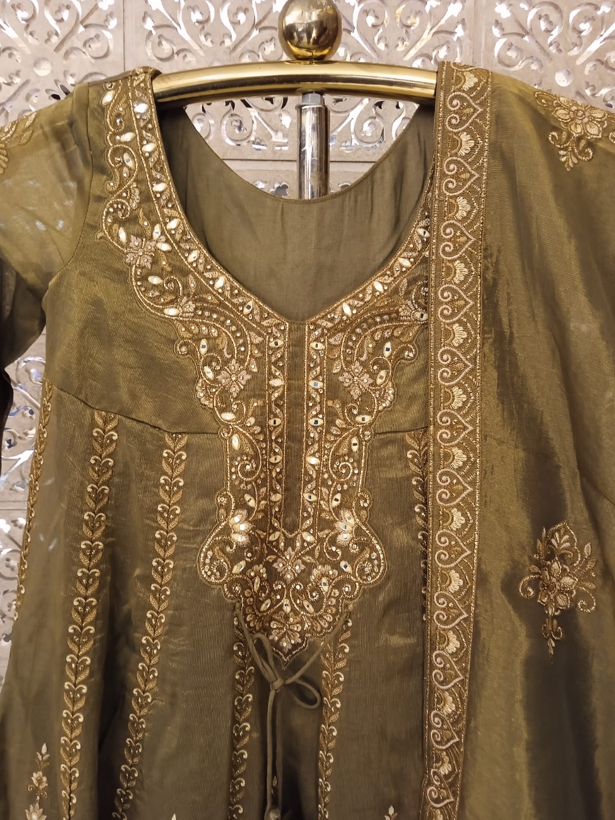 ANARKALI WITH PALAZZO SET TRADITIONAL FUNCTIONNAL PARTY WEAR OUTFIT