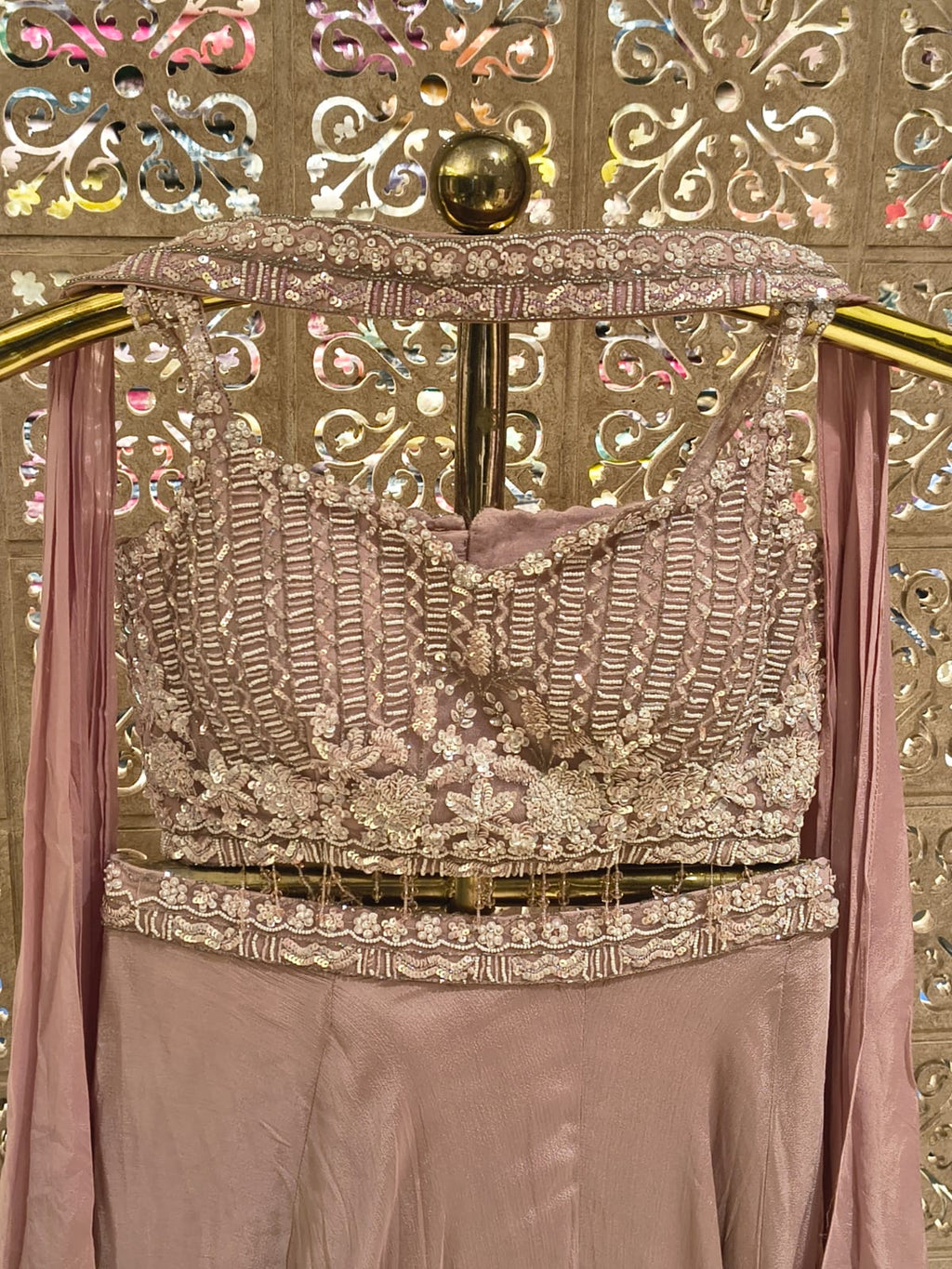 FLARE PALAZZO SET CROP-TOP INDO-WESTERN OUTFIT