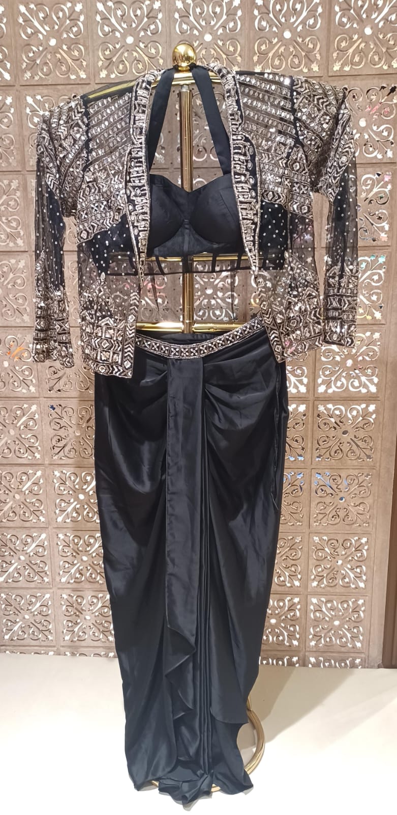 INDO-WESTERN JACKET STYLE OUTFIT