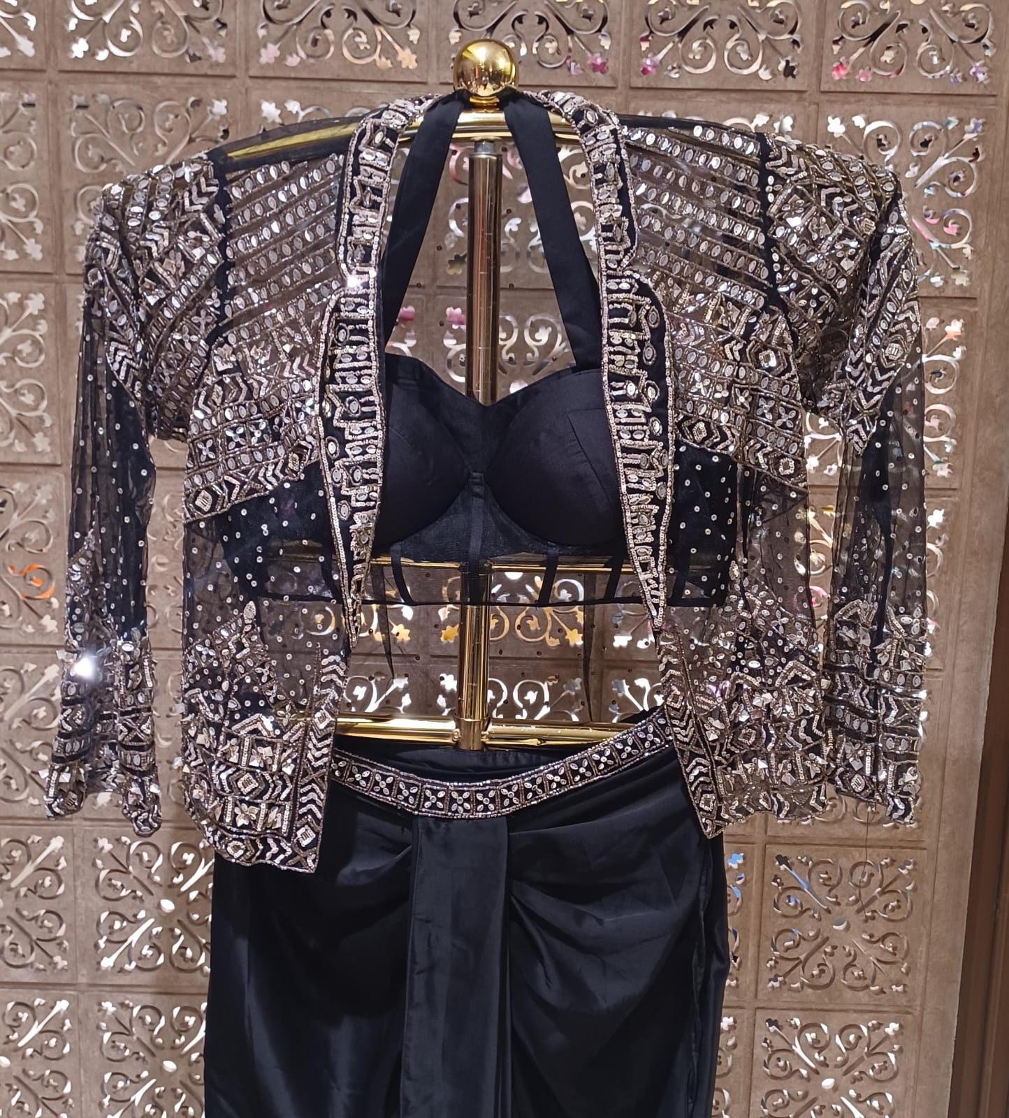 INDO-WESTERN JACKET STYLE OUTFIT