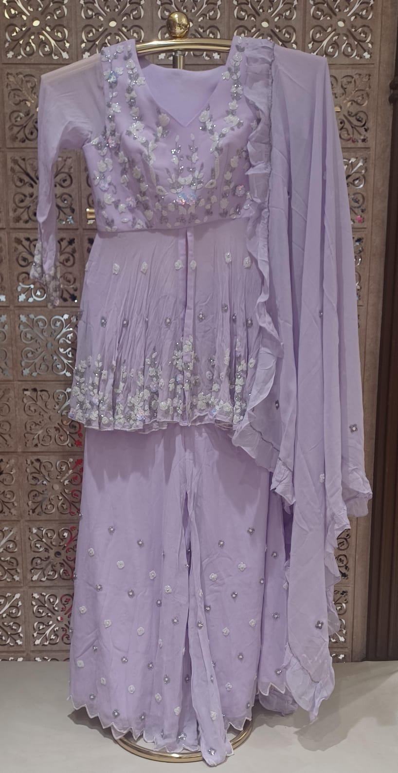 FLARE PALAZZO SUIT FESTIVE OCCASSION PARTY WEAR