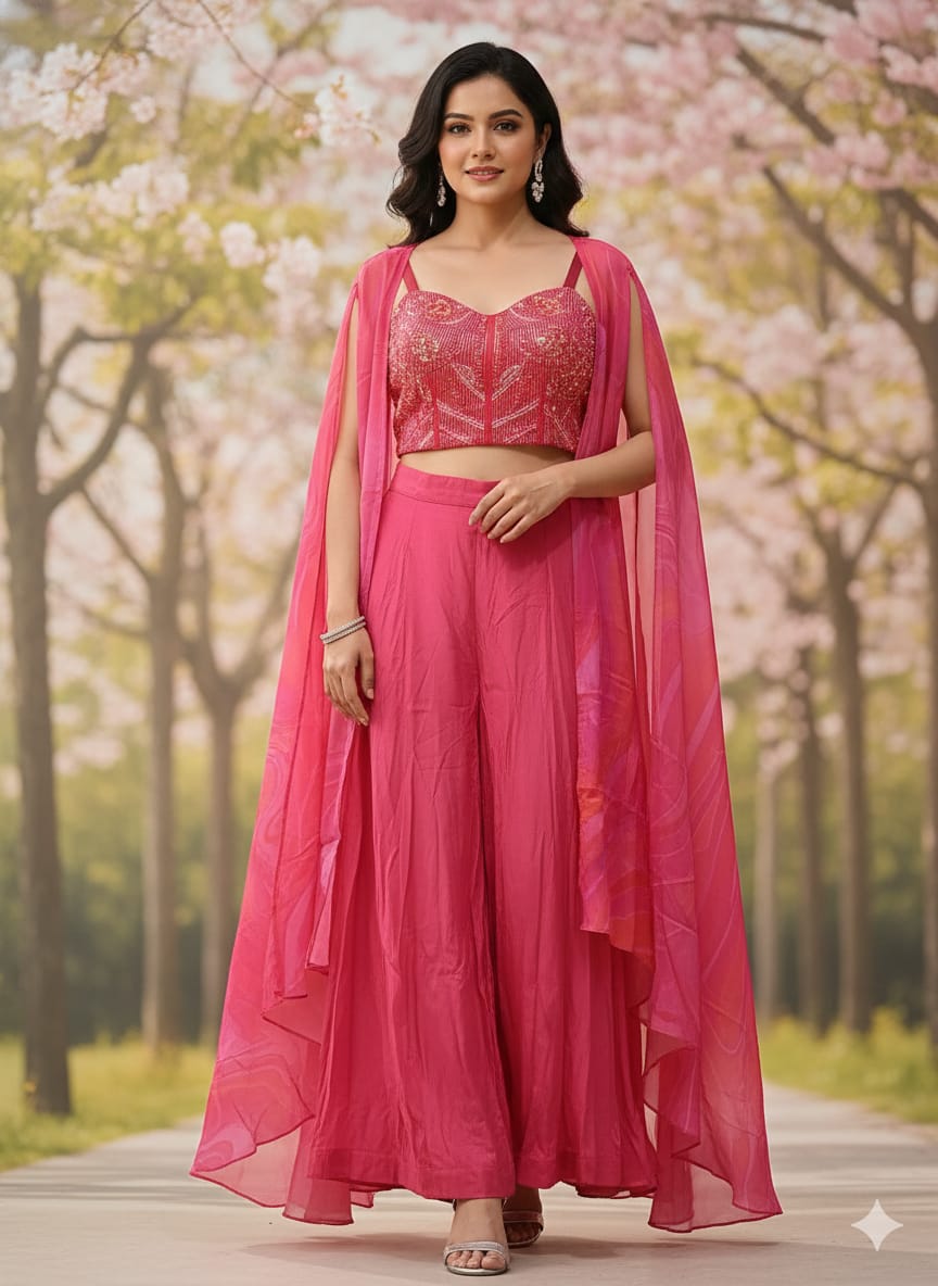 INDO-WESTERN FESTIVE OCCASSION PARTY WEAR OUTFIT