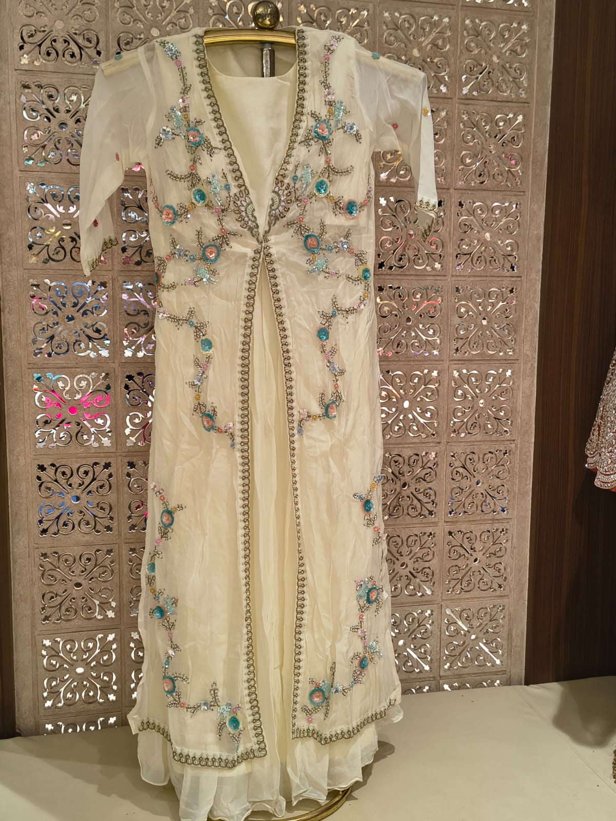 INDO-WESTERN JACKET STYLE PARTY WEAR OUTFIT