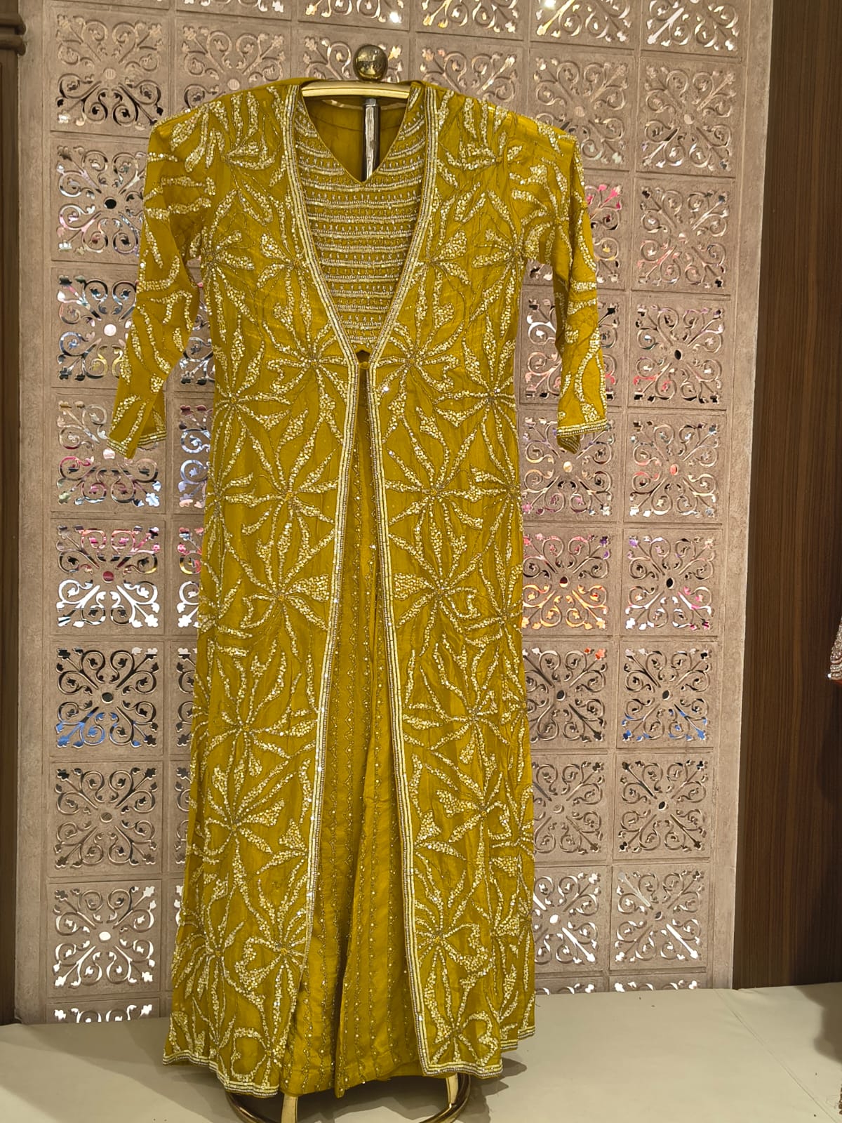 INDO-WESTERN HALDI,MEHENDI FUNCTIONAL WEAR OUTFIT