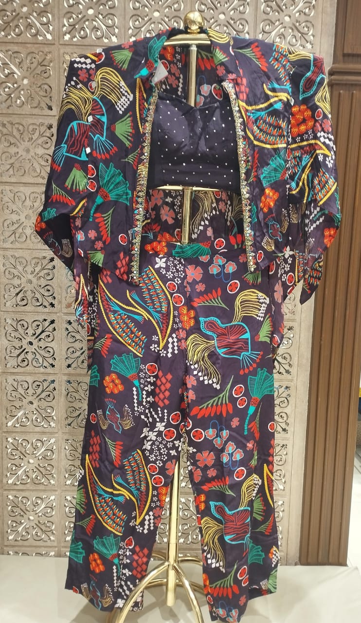 INDO-WESTERN JACKET STYLE OUTFIT