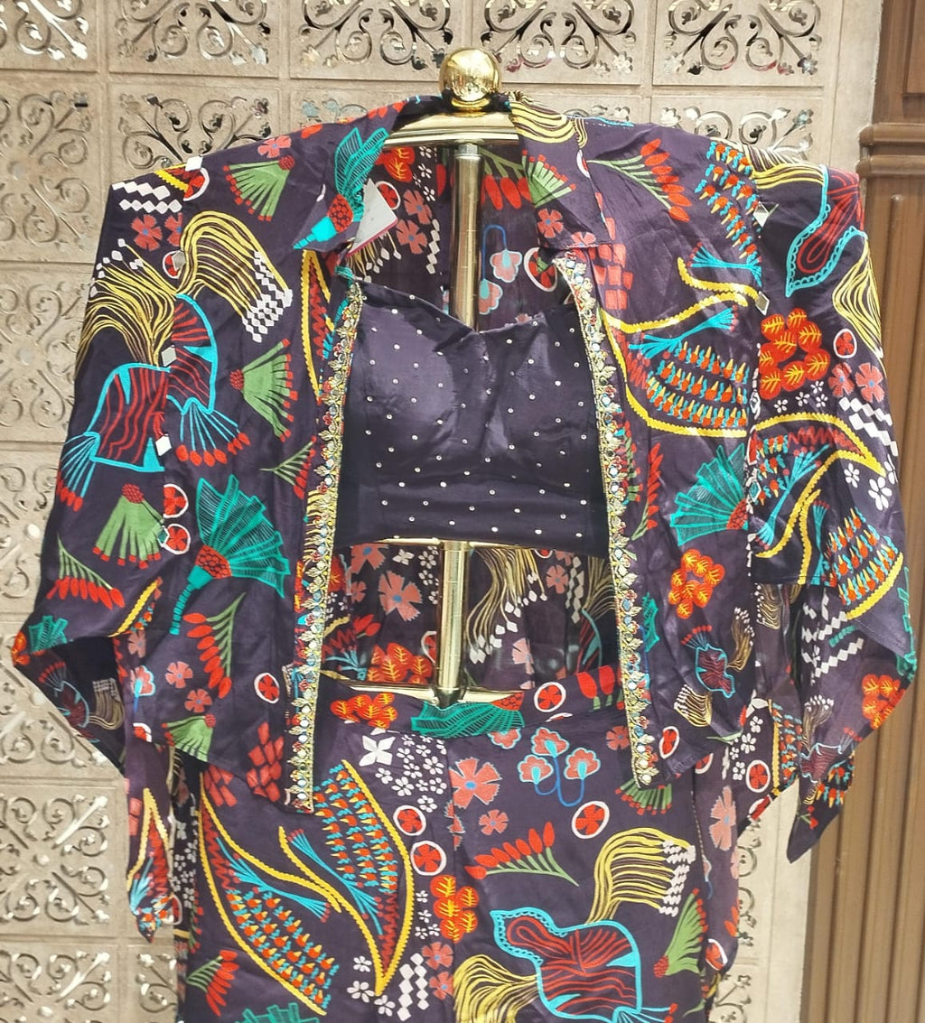 INDO-WESTERN JACKET STYLE OUTFIT