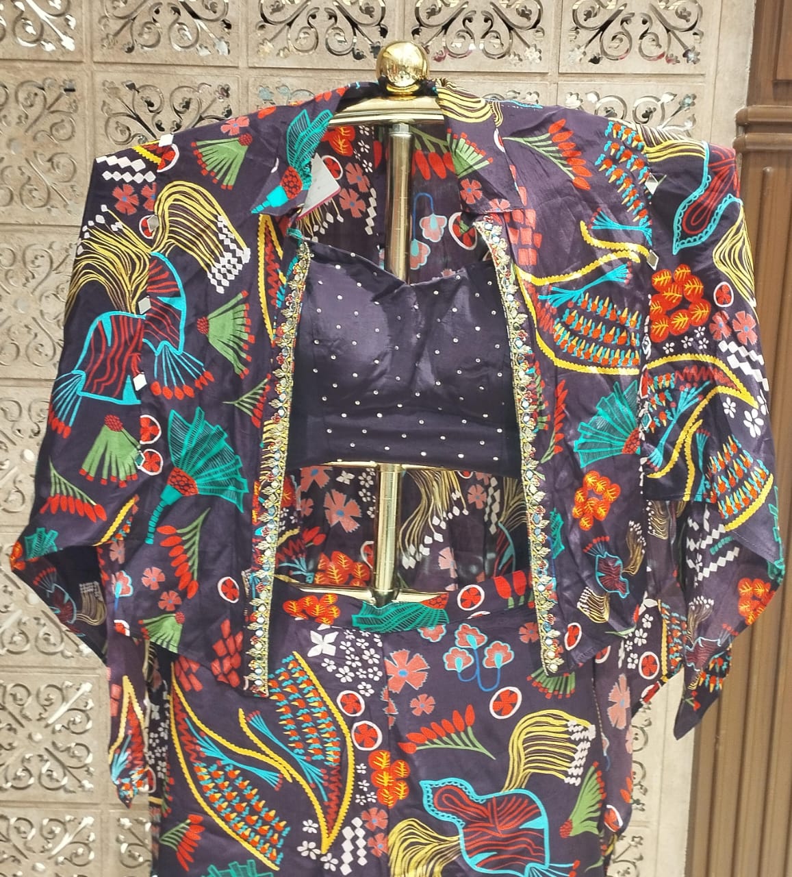 INDO-WESTERN JACKET STYLE OUTFIT