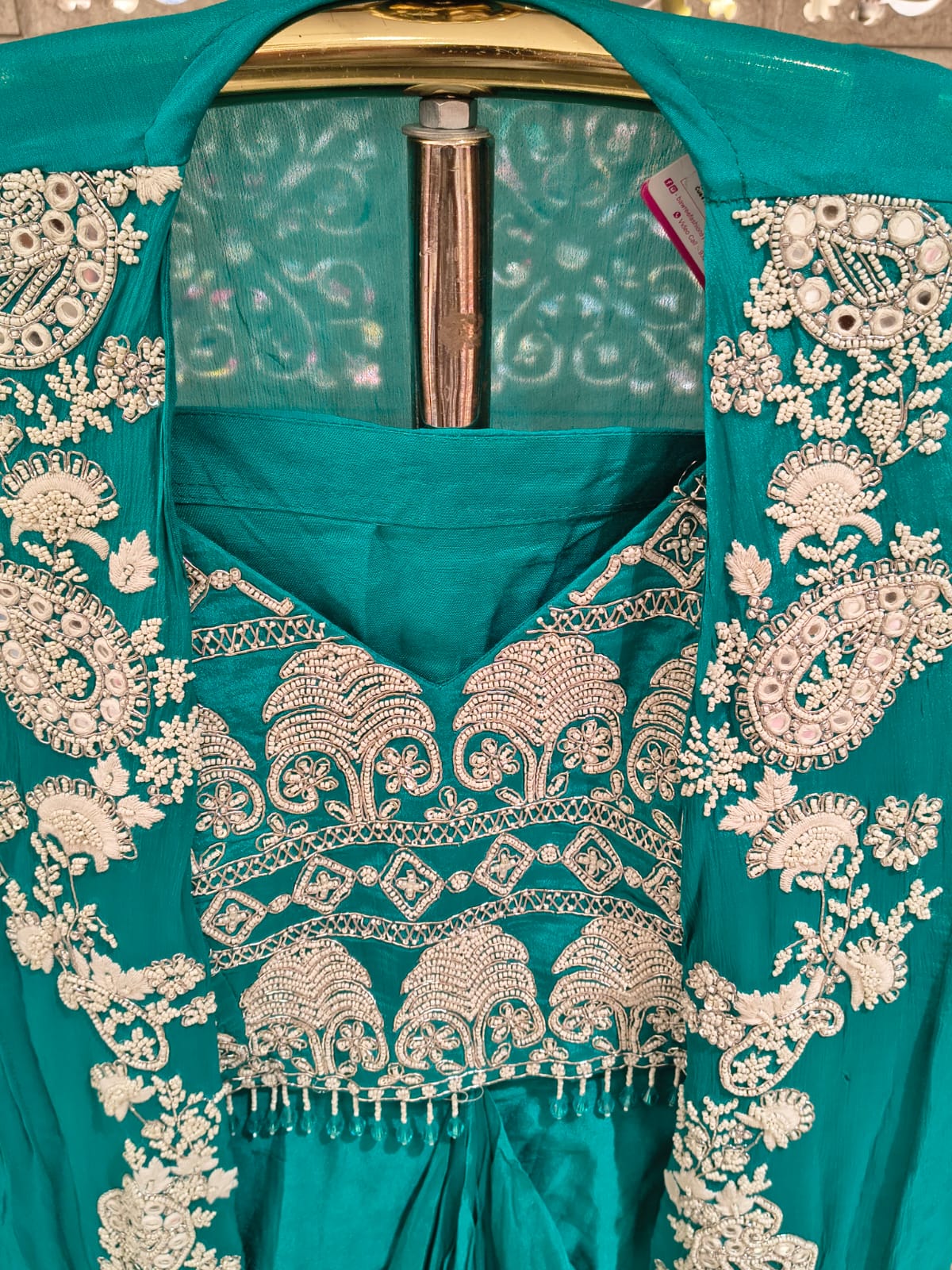 INDO-WESTERN LONG JACKET STYLE PARTY WEAR OUTFIT