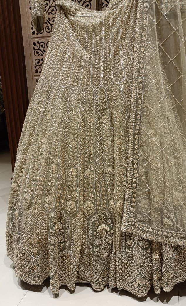 WEDDING,RECEPTION,FUNCTIONAL PARTY WEAR BRIDAL LEHENGA
