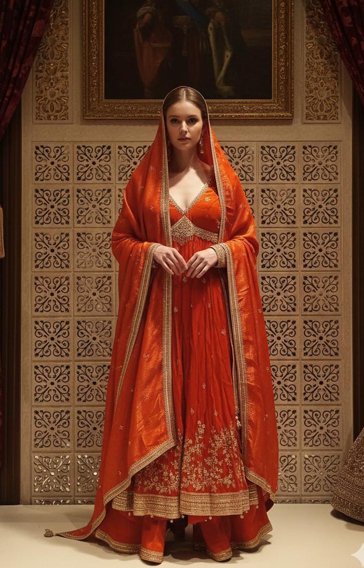 FRONT CUT SLIT ANARKALI STYLE OUTFIT
