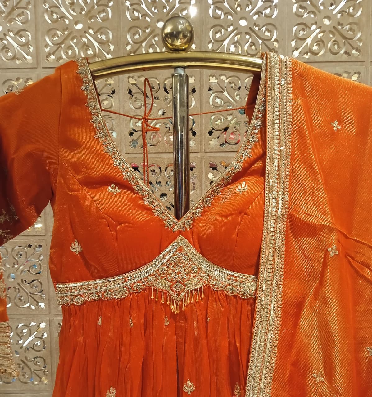 FRONT CUT SLIT ANARKALI STYLE OUTFIT