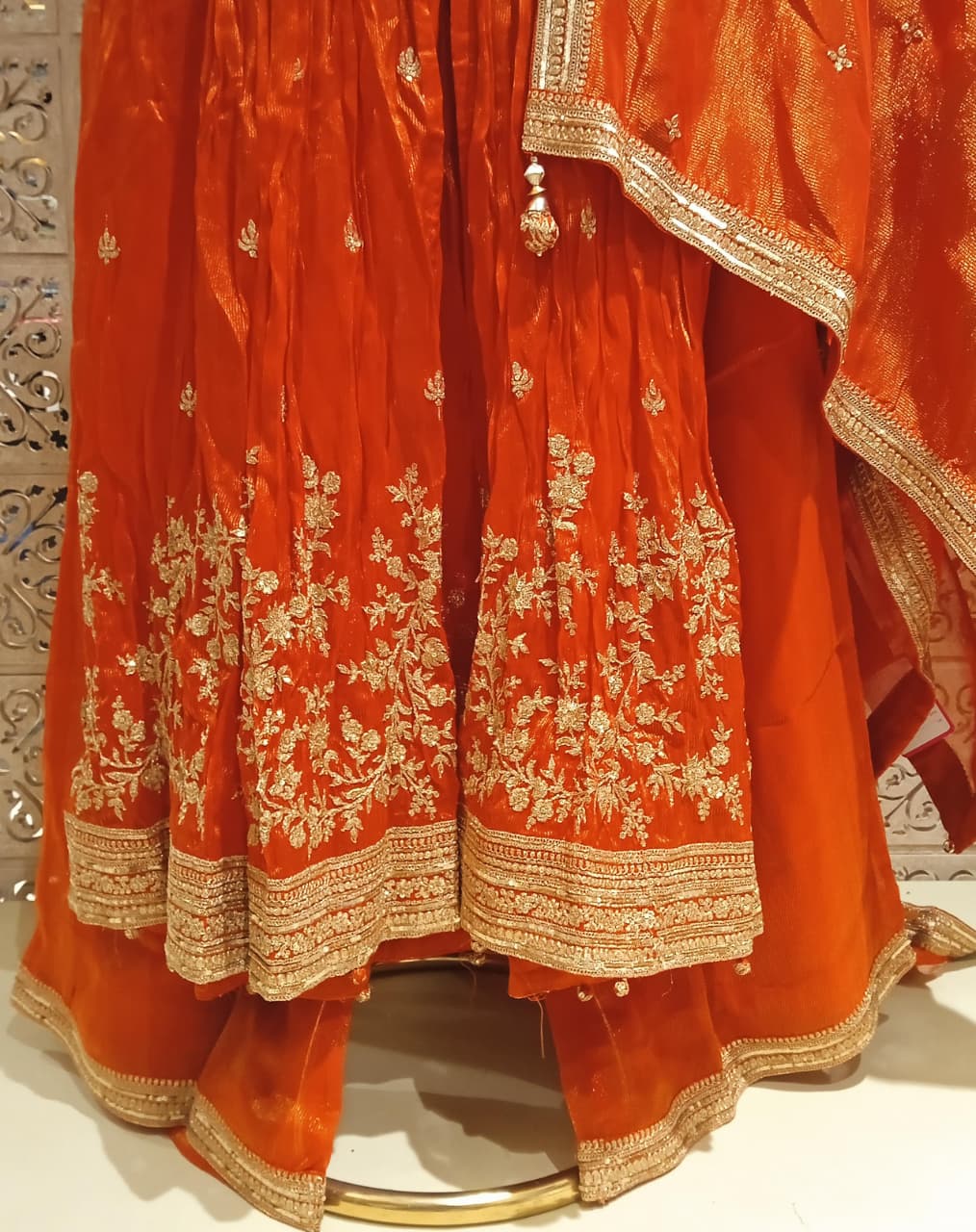 FRONT CUT SLIT ANARKALI STYLE OUTFIT