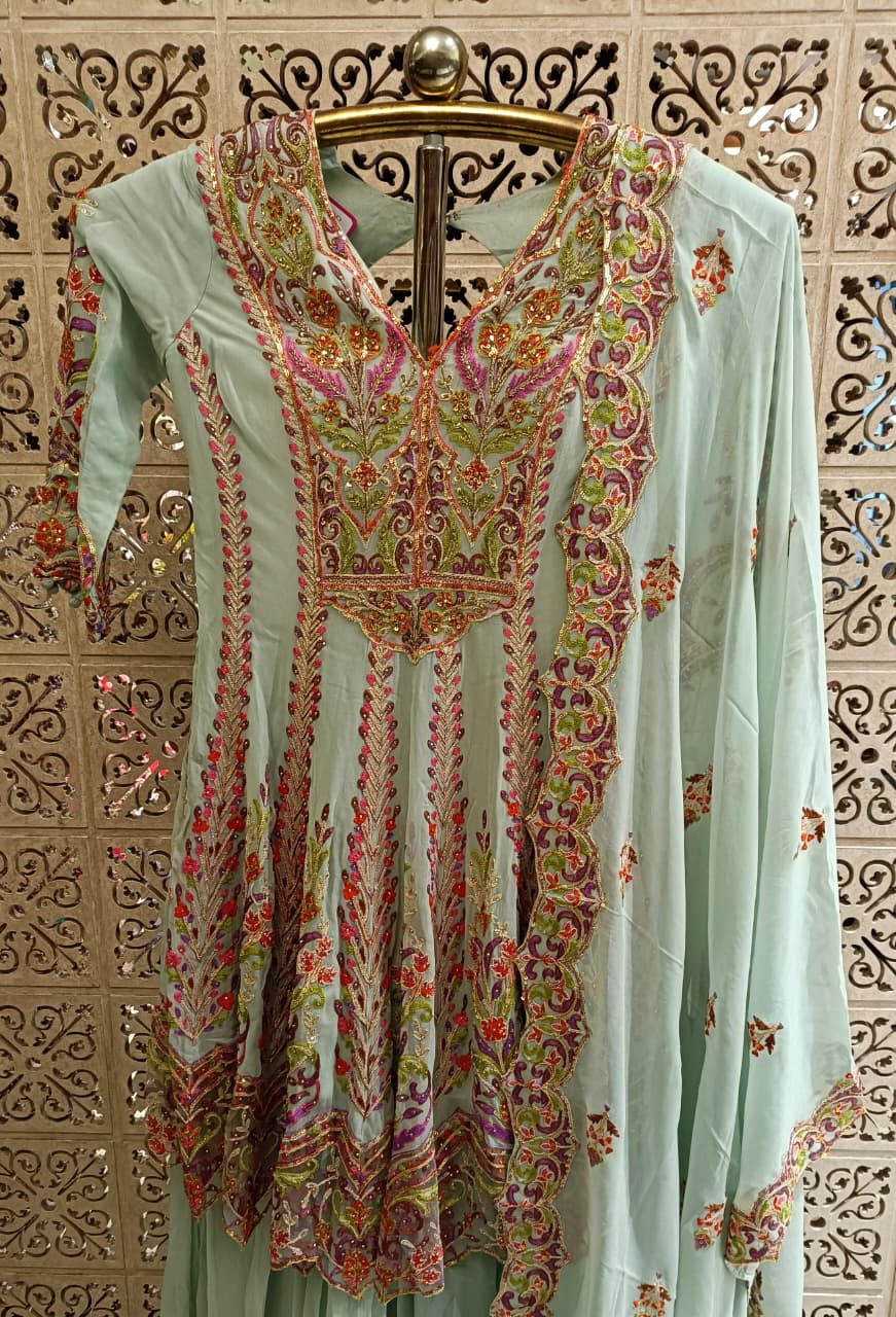 PARTY WEAR PALAZZO SET OUTFIT