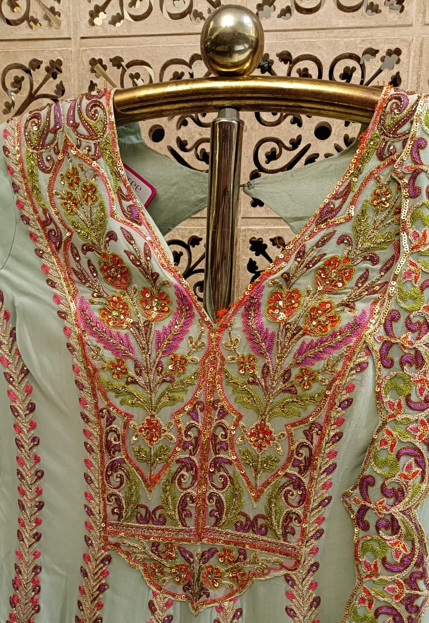 PARTY WEAR PALAZZO SET OUTFIT