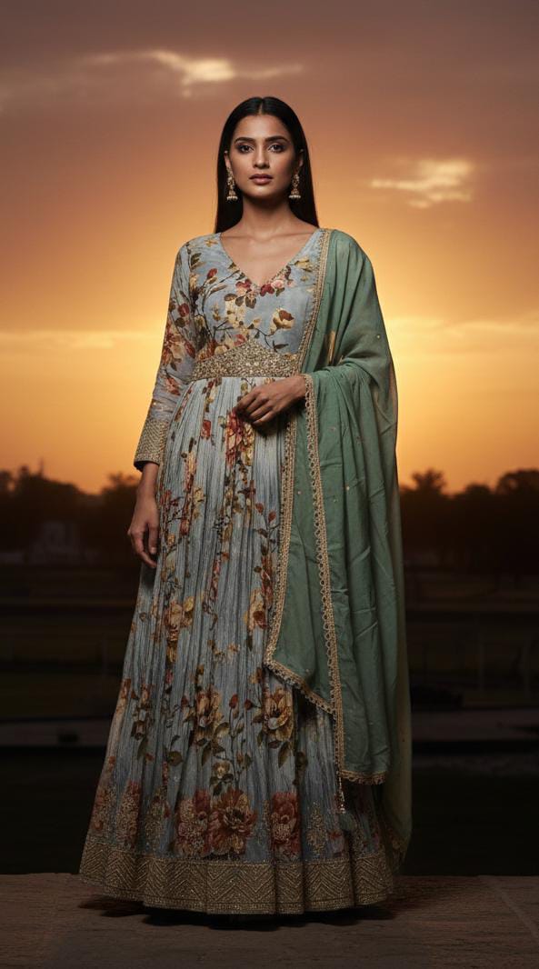 PARTY WEAR GOWN FESTIVE OCCASSION