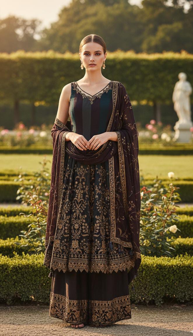 PARTY WEAR PALAZZO SET OUTFIT