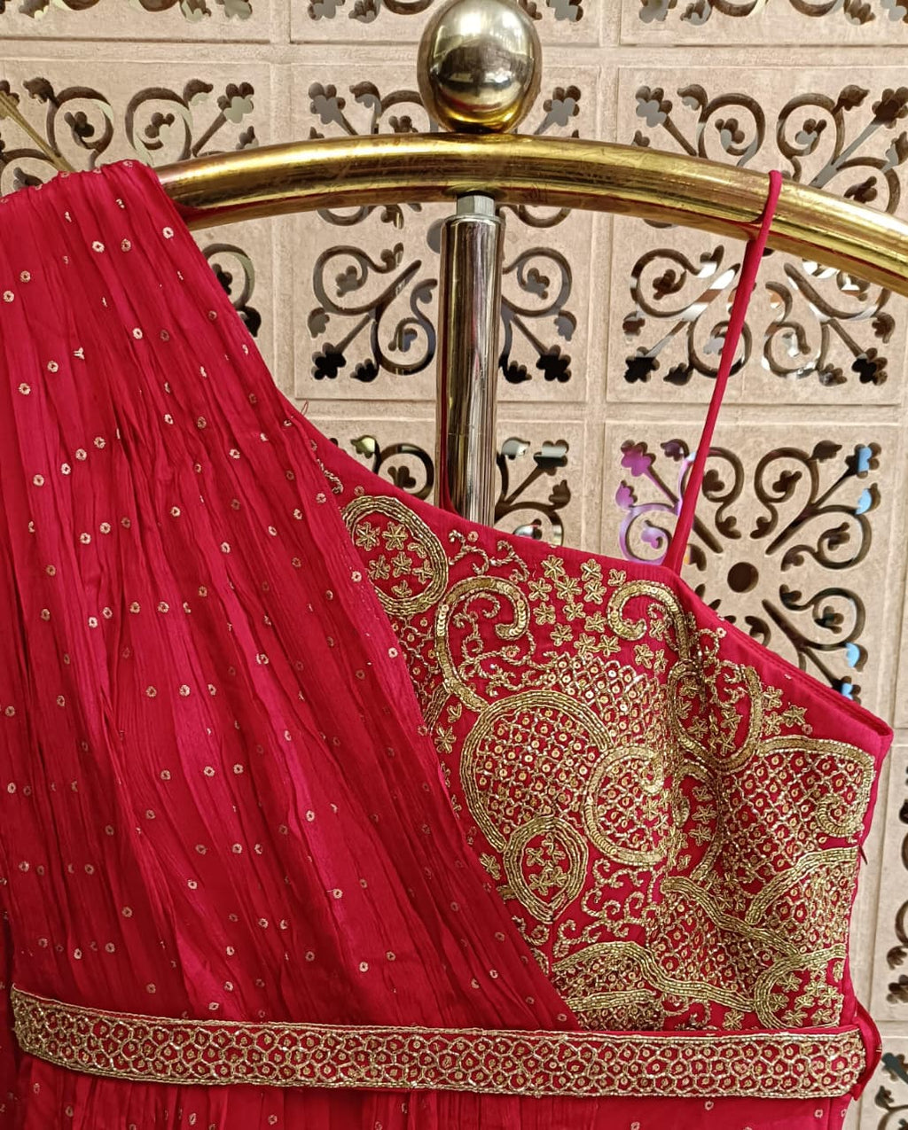 OFF SHOULDER FESTIVE OCCASSION GOWN