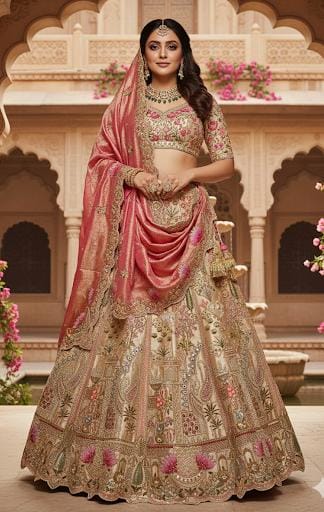 WEDDING RECEPTION ENGAGEMENT FUNCTIONAL LEHENGA CHOLI