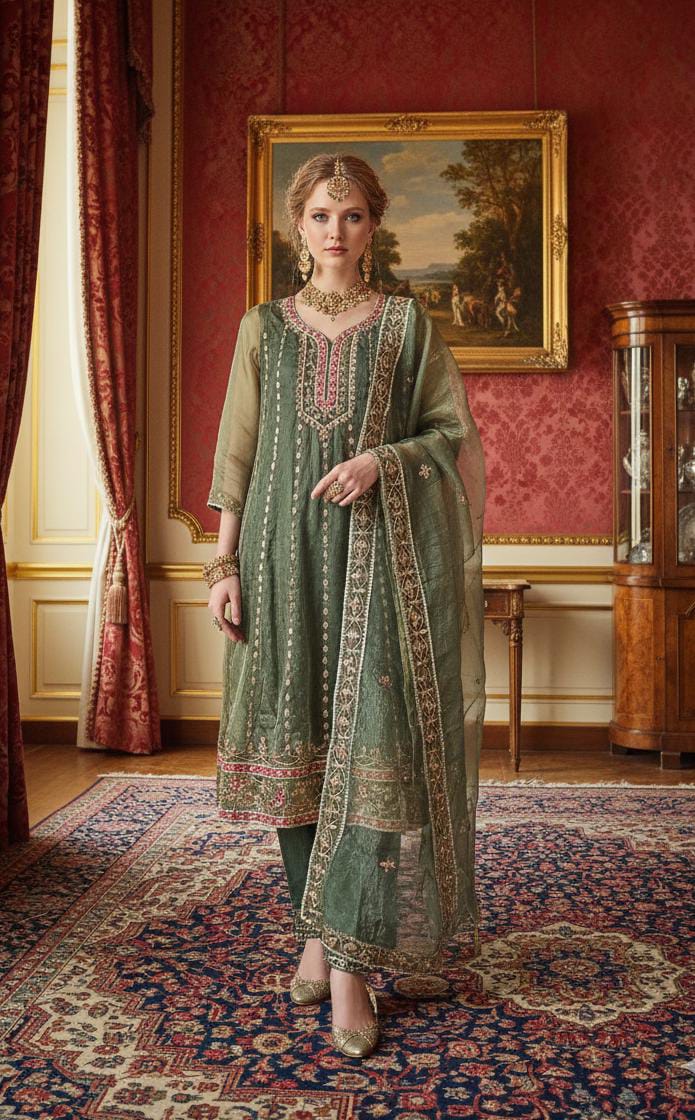 PARTY ANARKALI PARTY WEAR LOOK OUTFIT