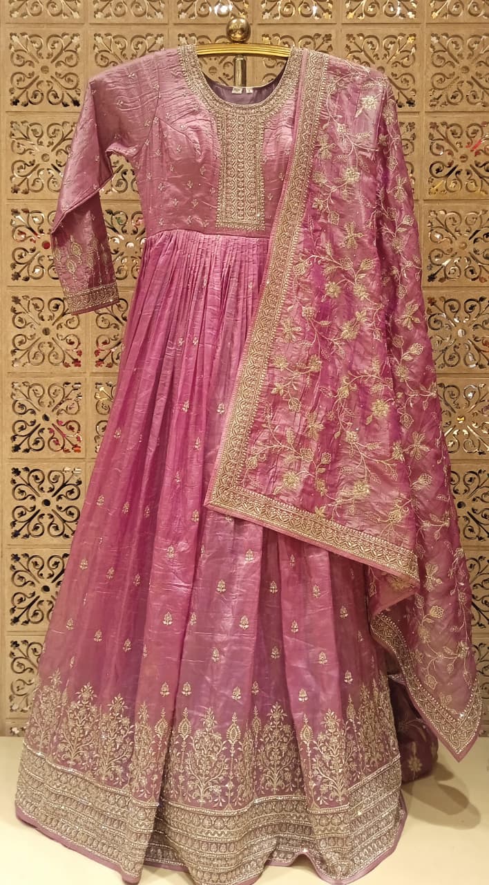 FLOOR LENGTH GOWN PARTY WEAR OUTFIT