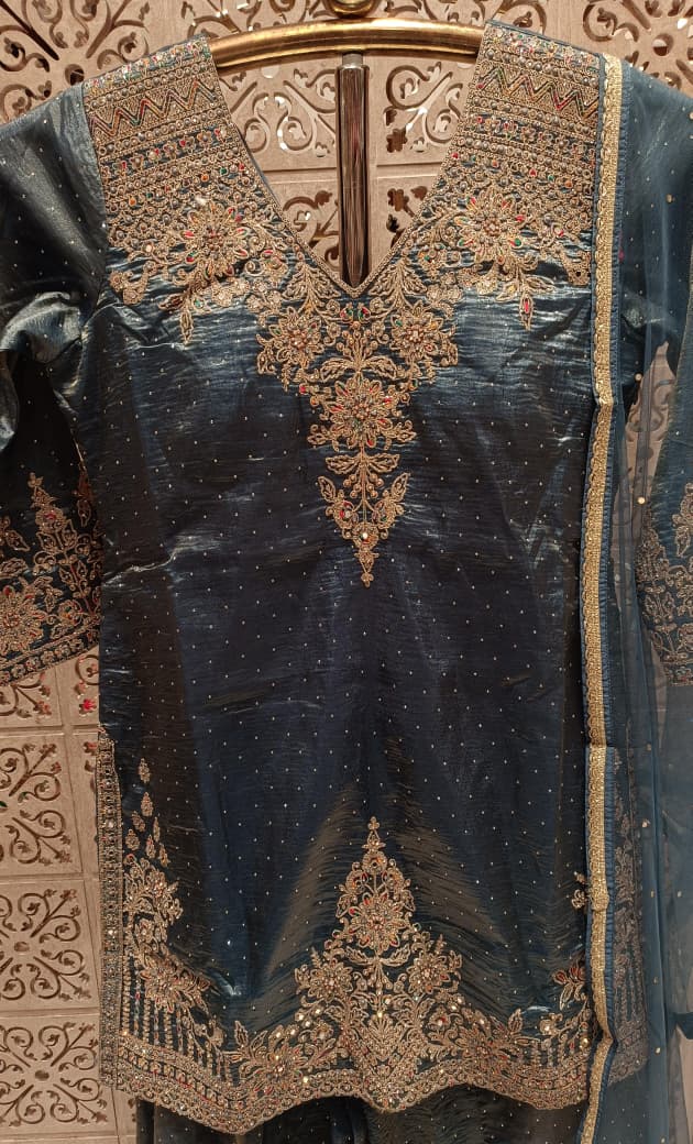 PALAZZO SET FUNCTIONAL PARTY WEAR OUTFIT