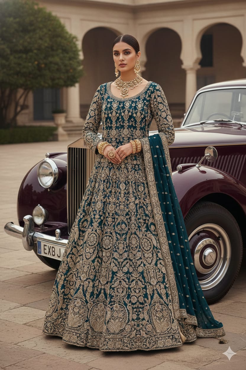 WEDDING,RECEPTION FUNCTIONAL PARTY WEAR GOWN