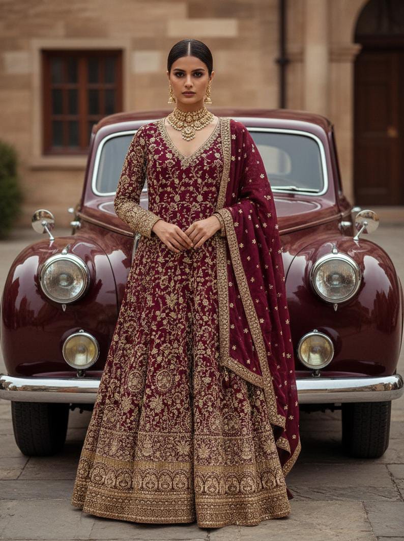 RECEPTION FESTIVE OCCASSION PARTY WEAR OUTFIT