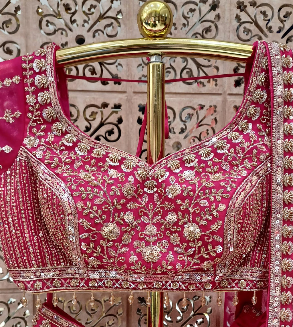 DESIGNER BRIDAL FISH CUT LEHENGA CHOLI