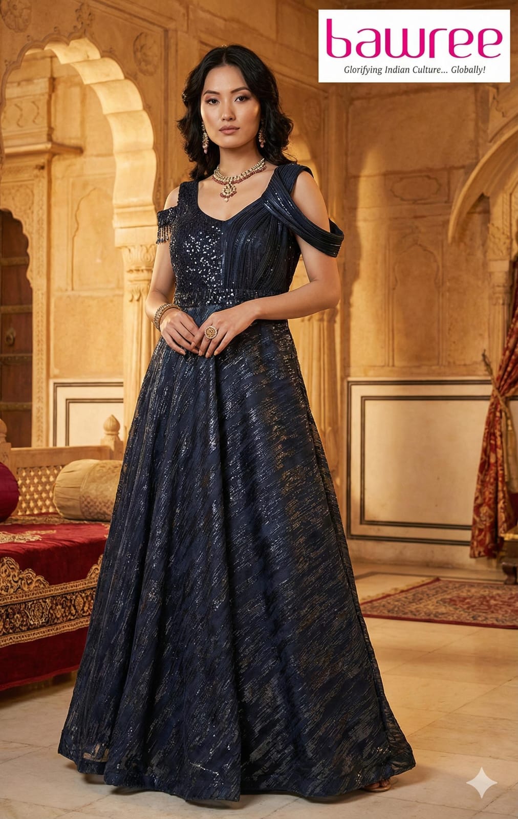 RECEPTION,FUNCTIONAL,FESTIVE OCCASSION GOWN