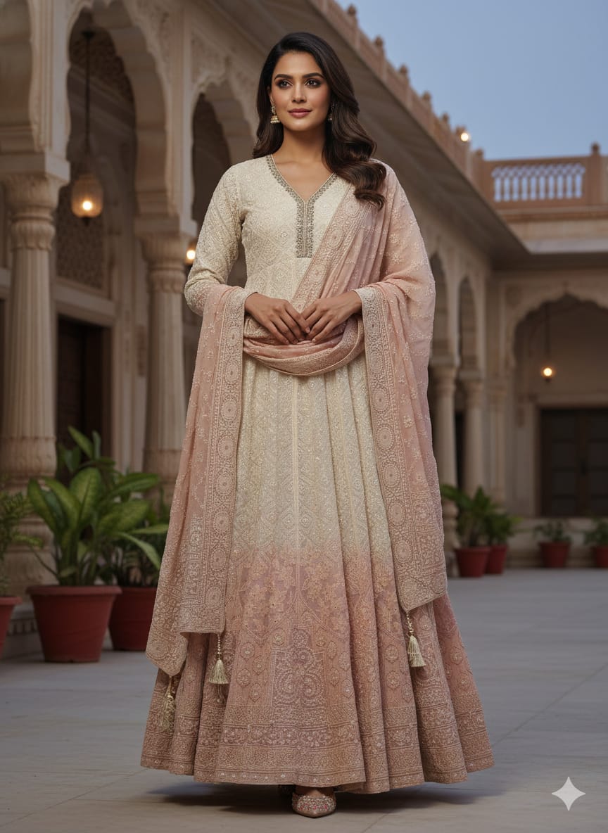 EVENING OCCASSION, FESTIVE FUNCTIONAL WEAR GOWN