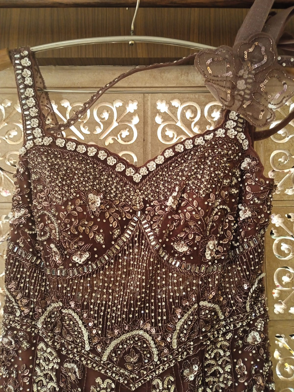 FISH-CUT GOWN STYLE PARTY WEAR