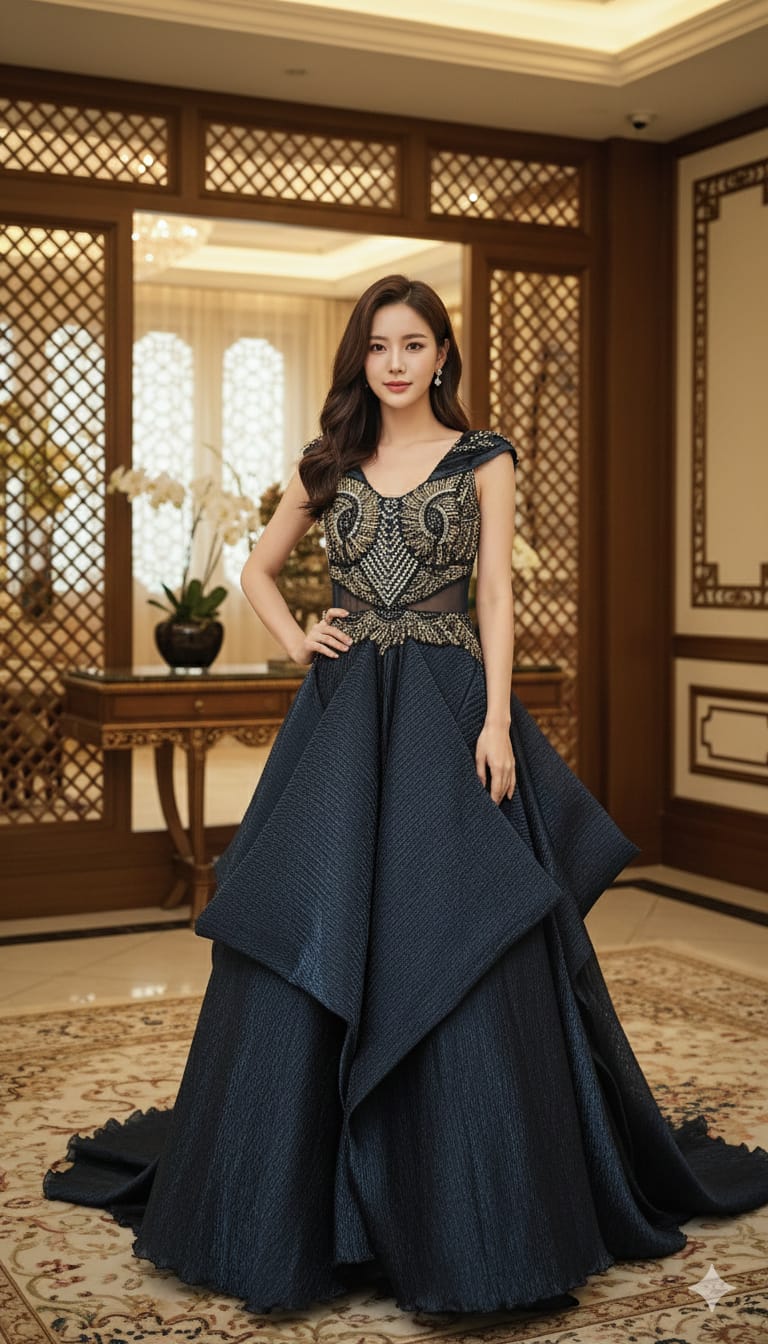 ENGAGEMENT,WEDDING RECEPTION FUNCTIONAL PARTY WEAR GOWN