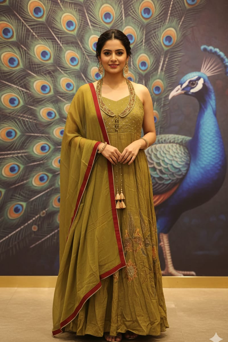 HALDI,MEHENDI FUNCTIONAL PARTY WEAR OUTFIT
