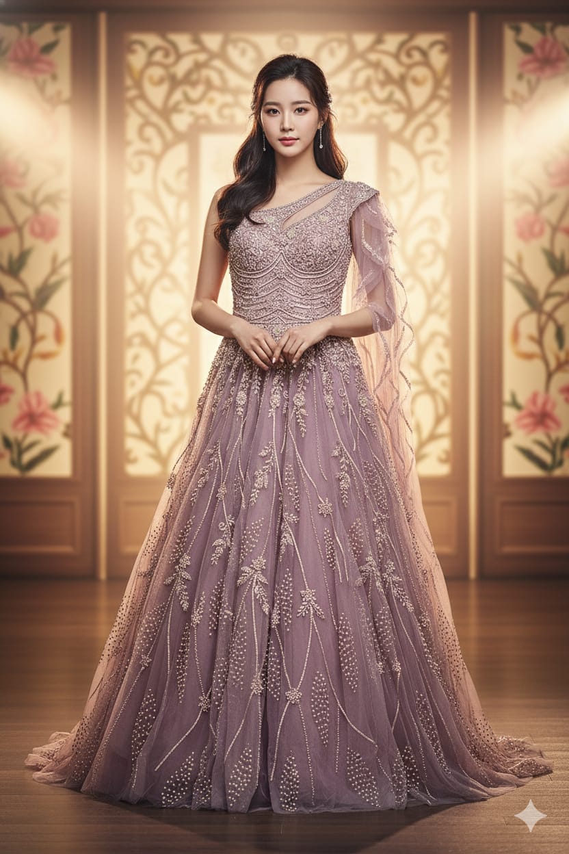 ENGAGEMENT,RECEPTION PARTY WEAR GOWN