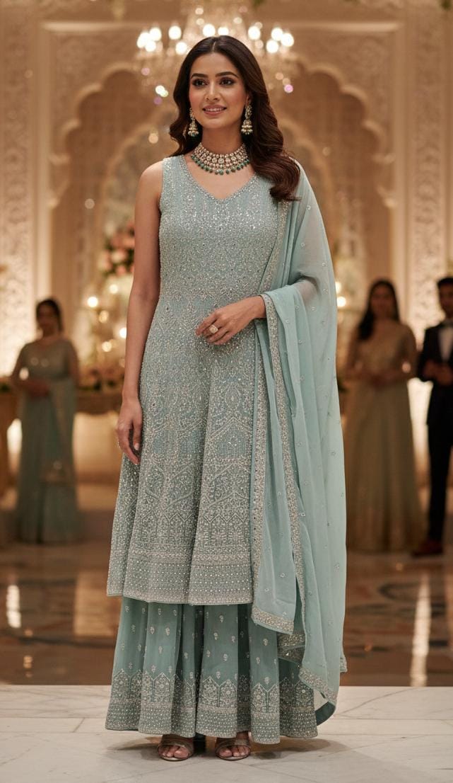 PARTY WEAR PALAZZO SET