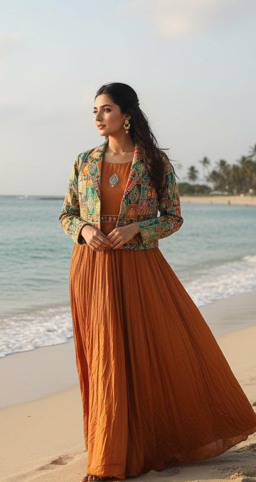 FLOOR LENGTH PARTY WEAR GOWN
