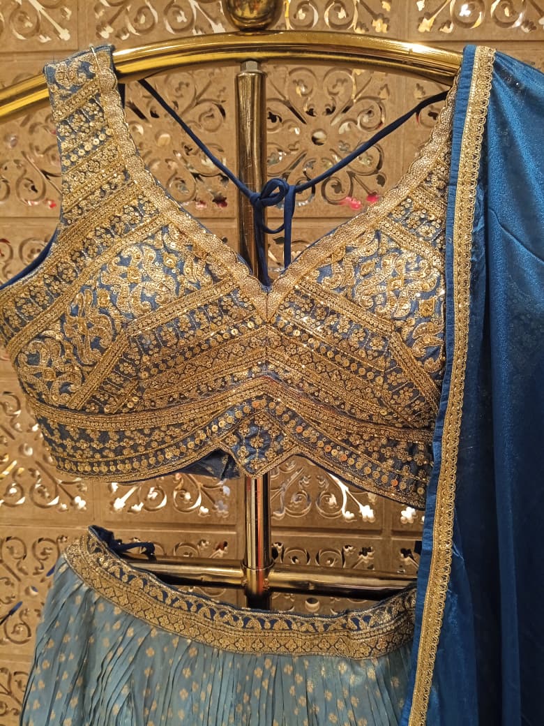 HALDI,MEHENDI FUNCTIONAL PARTY WEAR LEHENGA