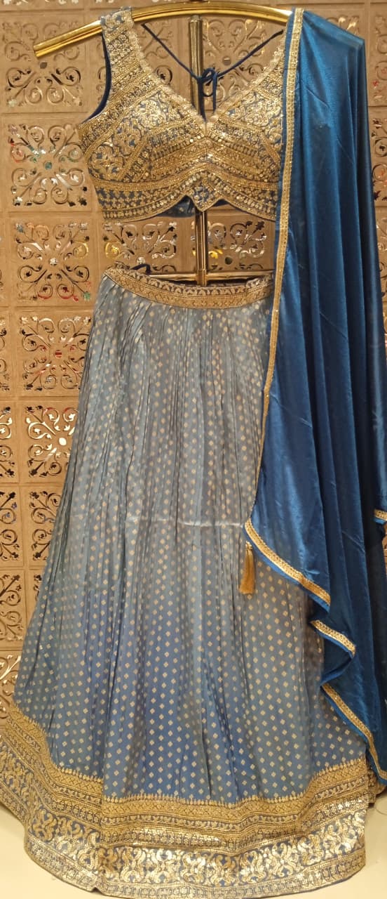 HALDI,MEHENDI FUNCTIONAL PARTY WEAR LEHENGA