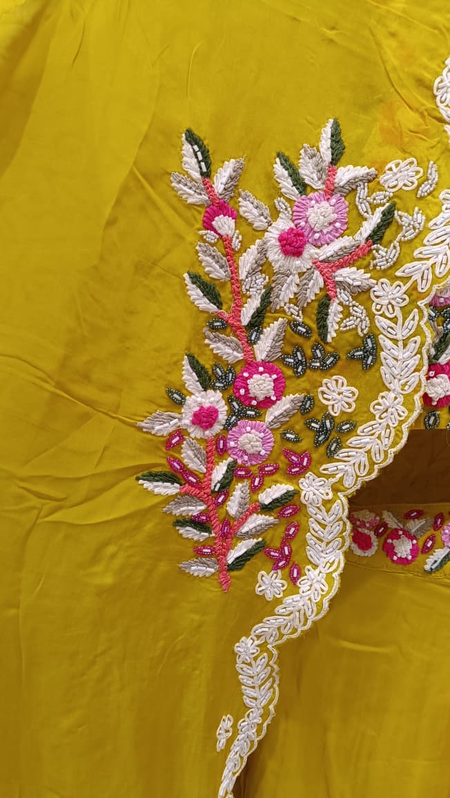 INDO-WESTERN HALDI,MEHENDI FESTIVE OCCASSION OUTFIT