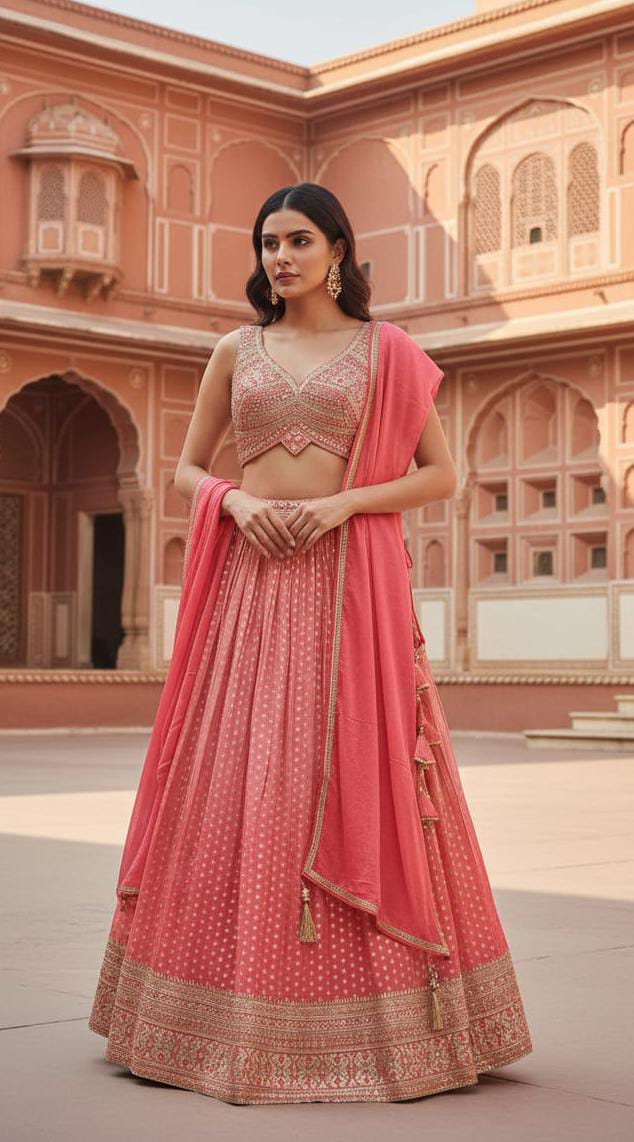HALDI,MEHENDI,FESTIVE OCCASSION PARTY WEAR LEHENGA