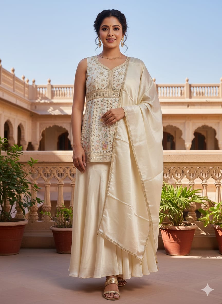 PARTY WEAR FUNCTIONAL FESTIVE OCCASSION OUTFIT