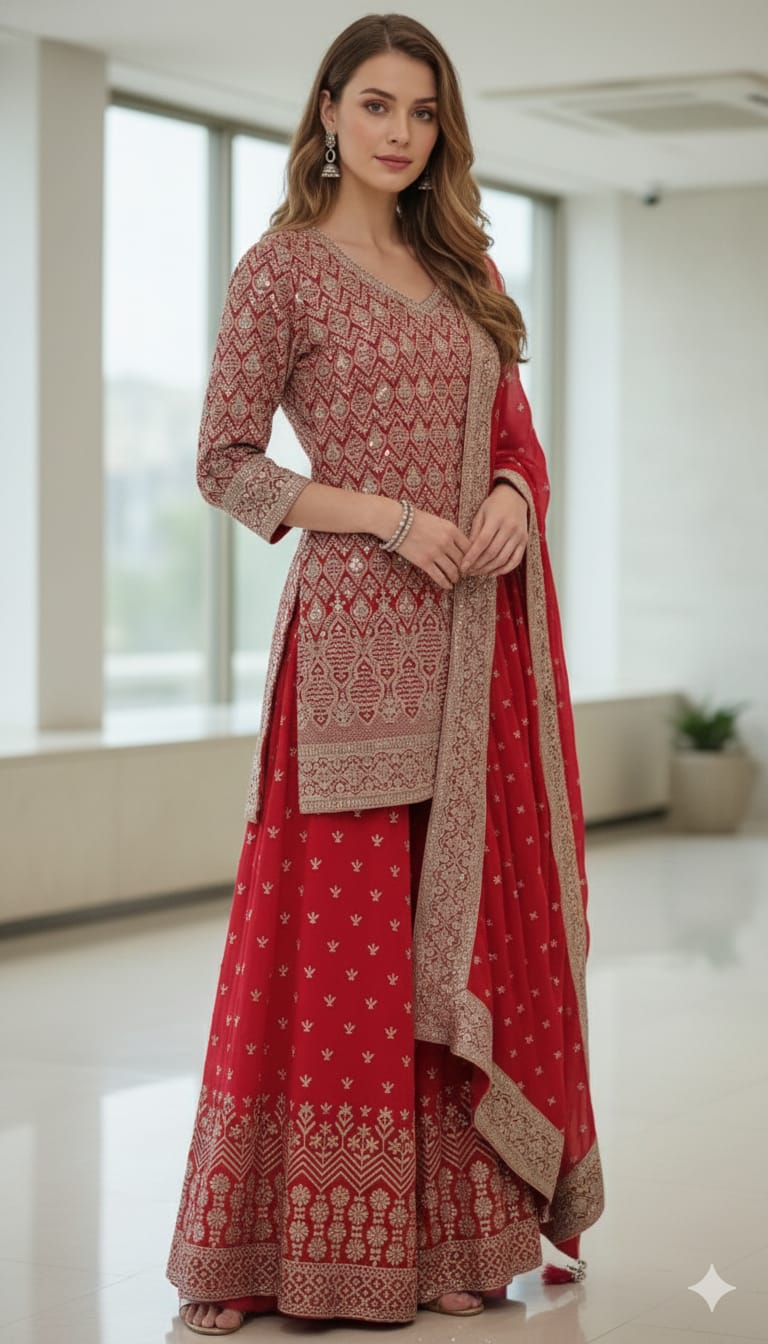 GHARARA STYLE OUTFIT PARTY WEAR OUTFIT