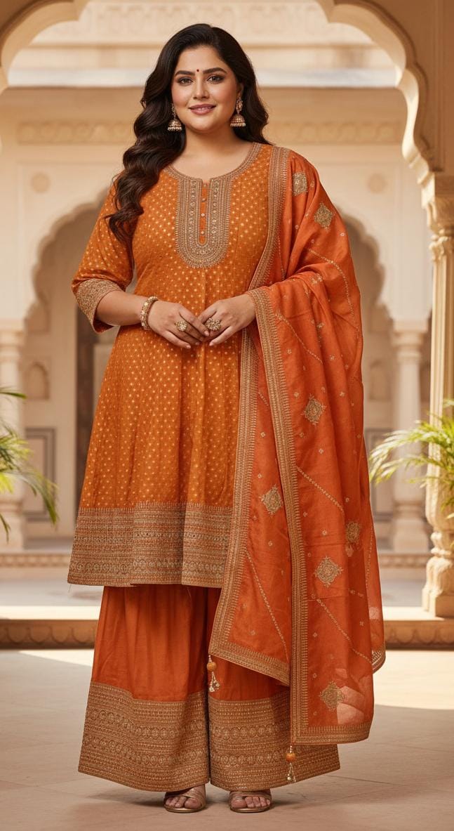 MEHENDI,HALDI FUNCTIONAL PARTY WEAR OUTFIT